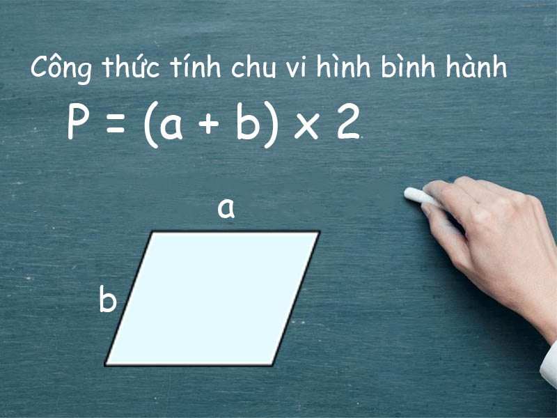 Công thức tính chu vi hình bình hành